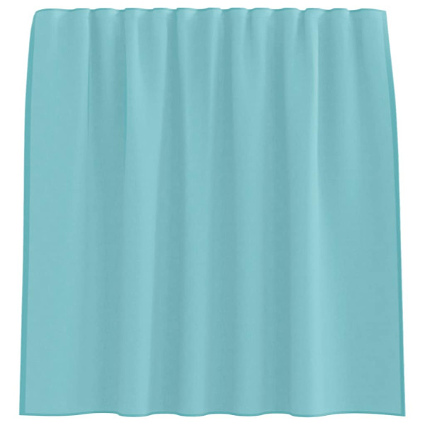 Cortinas de voile com laços 2 pcs turquesa 140x140 cm M 4
