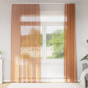 Cortinas de gasa con trabillas 2 uds terracota 140x245 cm 1