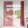 Cortinas de voile com laços 2 pcs vermelho tinto 140x245 cm 1