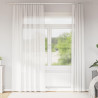 Cortinas de voile com laços 2 pcs branco 140x225 cm 1