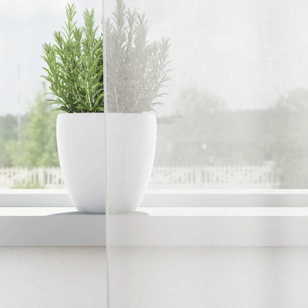 Cortinas de voile com laços 2 pcs branco 140x225 cm M 3