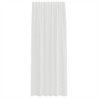 Cortinas de voile com laços 2 pcs branco 140x225 cm 4