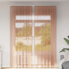 Cortinas de gasa con trabillas 2 uds terracota 140x260 cm 1