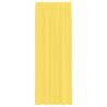 Cortinas de voile com laços 2 pcs amarelo 140x260 cm 4