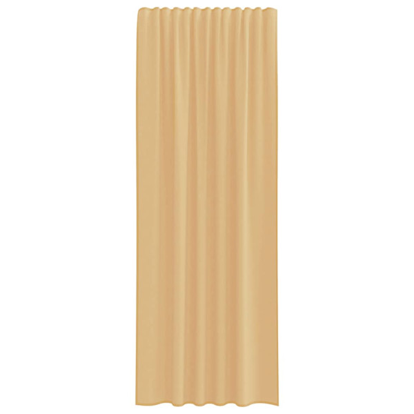 Cortinas de gasa con trabillas 2 uds. color blanco 140x245 cm M 4