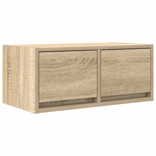 Mueble para TV madera contrachapada roble ahumado 60x31x25.5 cm M 2