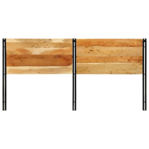 Cabecero 200 cm Madera Maciza Acacia y Hierro H