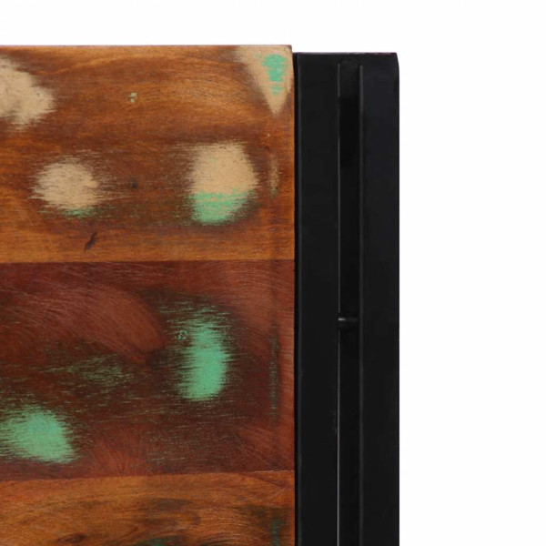 Cabecero 200 cm Madera Maciza Reciclada y Hierro M 4