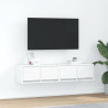 Muebles de TV 2 uds Blanco 60x31x25.5 cm Madera de ingeniería 1