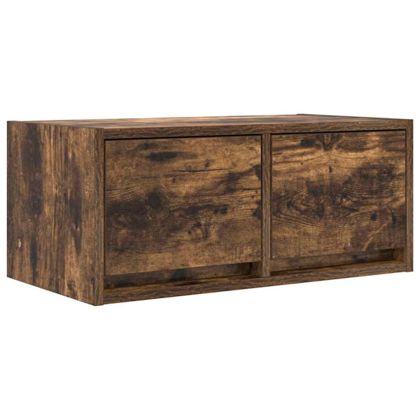 Mueble para TV madera contrachapada roble ahumado 60x31x25.5 cm M 2