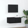 Mueble de TV madera de ingeniería roble negro 60x31x25.5 cm 1
