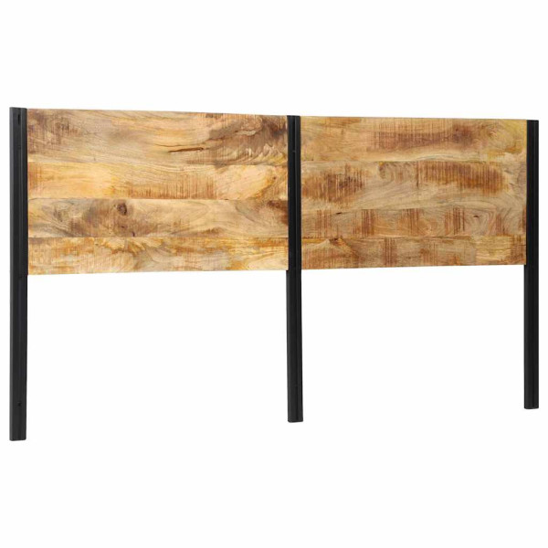 Cabecero 200 cm Madera Maciza Mango y Hierro D