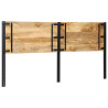 Cabecero 200 cm Madera Maciza Mango y Hierro 3