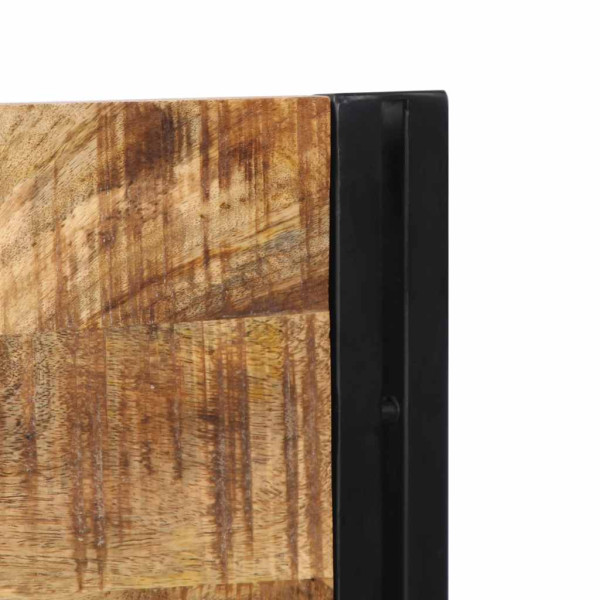 Cabecero 200 cm Madera Maciza Mango y Hierro M 4