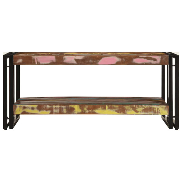 Mesa de centro multicor 90x50x38 cm madeira maciça recuperada M 4
