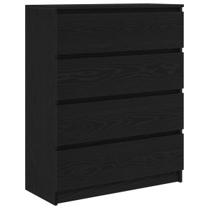 Aparador de madera de roble negro 80x35x99 cm H