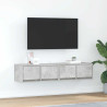 Muebles de TV 2uds madera ingeniería gris hormigón 60x31x25.5cm 1