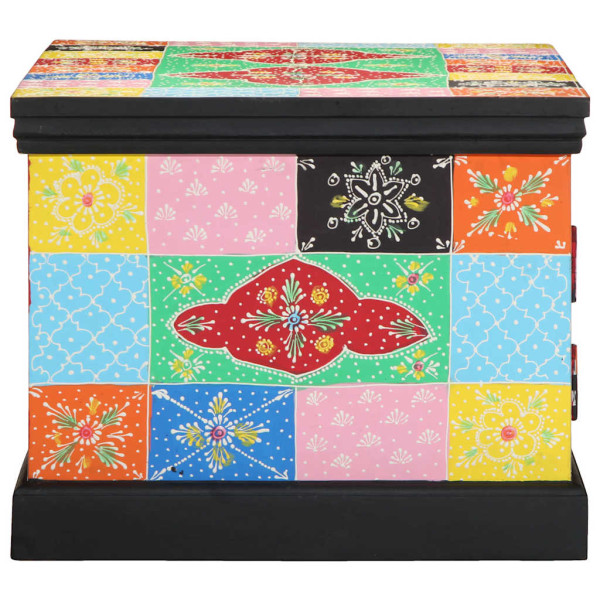 Mesa de centro 90x50x40 cm madeira de mangueira maciça multicor M 4