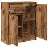 Aparador con cajón madera antigua 71x35x84 cm Madera ingeniería 5