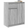 Aparador con cajón  Sonoma gris 71x35x84 cm madera de ingeniería 4
