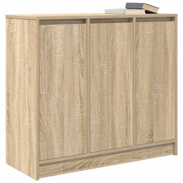 Aparador roble Sonoma 85x34x76 cm madera de ingeniería M 4