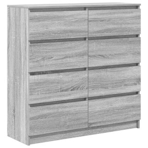 Aparador  Sonoma gris 100x35x99 cm madera de ingeniería H