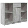 Aparador con cajón  Sonoma gris 101x35x76 cm madera ingeniería 2
