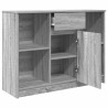 Aparador con cajón  Sonoma gris 101x35x76 cm madera ingeniería 5