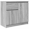 Aparador con cajón gris Sonoma 71x35x65 cm madera de ingeniería 2