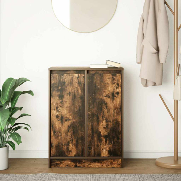 Aparador roble ahumado 57x34x76 cm madera de ingeniería M 3