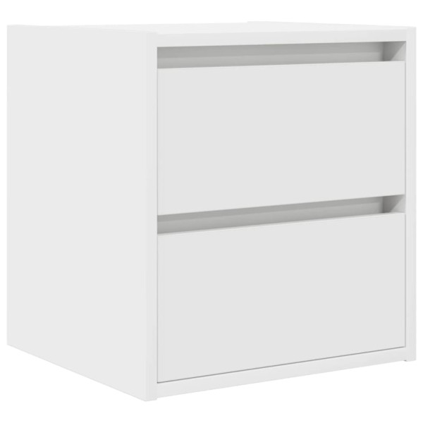 Mesillas de noche de pared 2 uds blanco 38x34x40 cm M 5