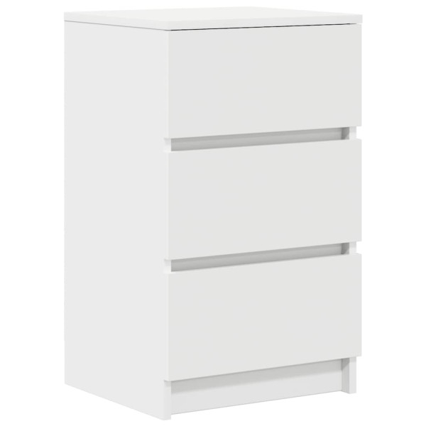 Mesa de cabeceira com 3 gavetas 39x35x65 cm branco M 3