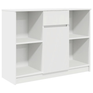 Aparador con cajón blanco 101x35x76 cm madera de ingeniería H