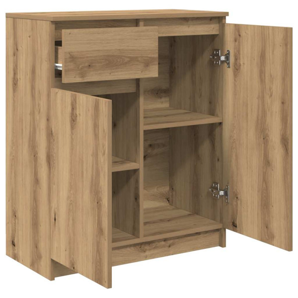 Aparador con cajón roble artesanal 71x35x84cm madera ingeniería M 5