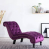Chaise longue em veludo roxo 1