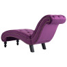Chaise longue em veludo roxo 4