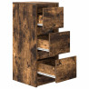 Aparador roble ahumado 29.5x34x76 cm madera de ingeniería 5