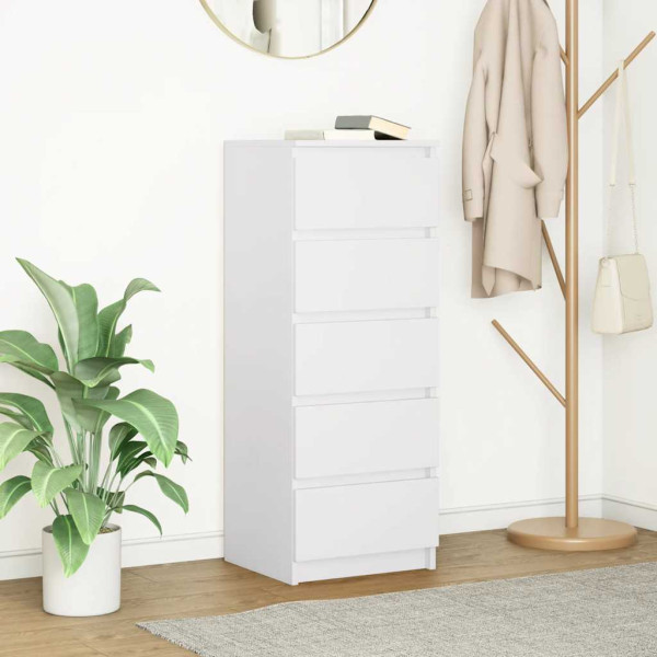 Aparador con cajones blanco 37.5x35x99 cm madera de ingeniería D