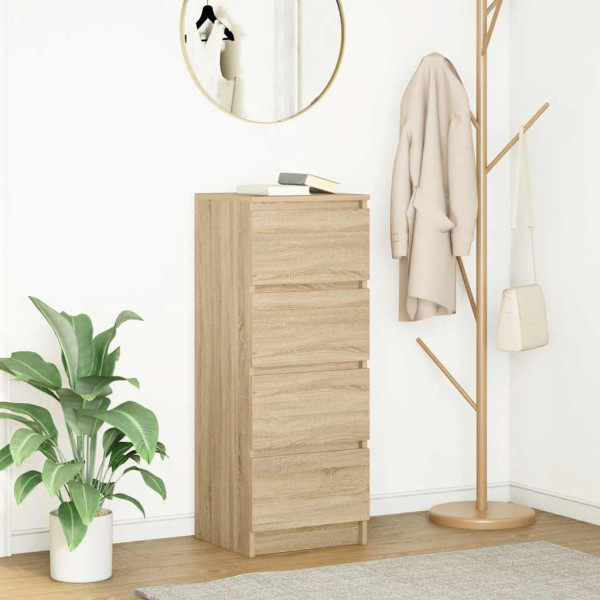 Aparador roble Sonoma 37.5x35x76 cm madera ingeniería D