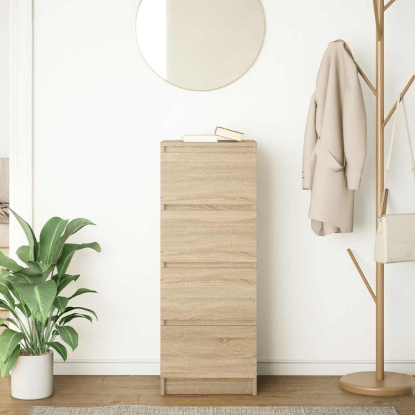 Aparador roble Sonoma 37.5x35x76 cm madera ingeniería M 3