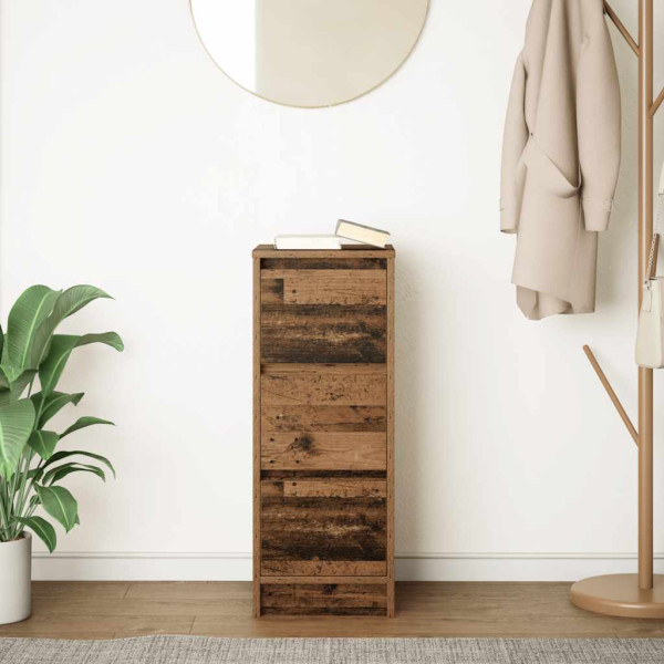 Aparador de madera de ingeniería envejecida 29.5x34x76 cm M 3