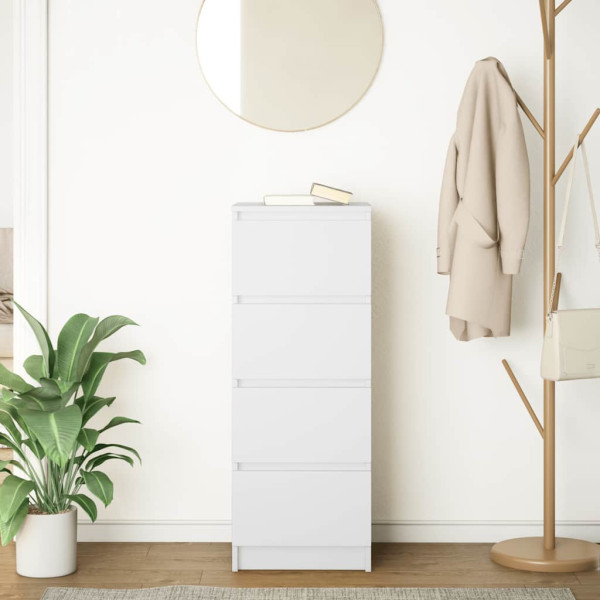 Aparador branco 37,5x35x99 cm madeira engenheirada M 3