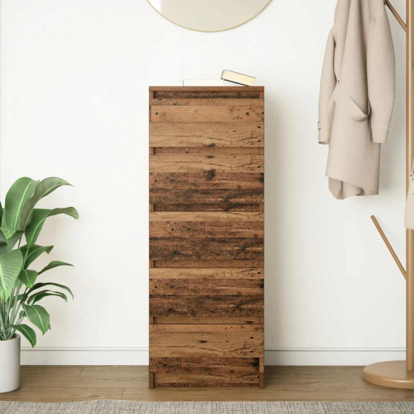 Aparador con cajones madera vieja 37.5x35x99 cm M 3