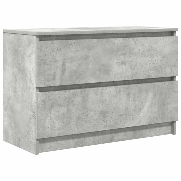 Mueble de TV de madera de ingeniería gris hormigón 80x35x54 cm M 2