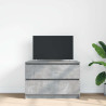 Mueble de TV de madera de ingeniería gris hormigón 80x35x54 cm 3