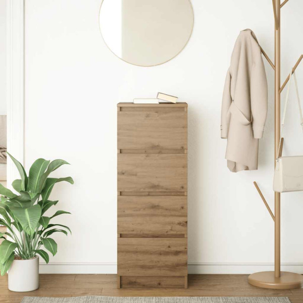 Aparador Artisan Roble 37.5x35x99 cm Madera de ingeniería M 3