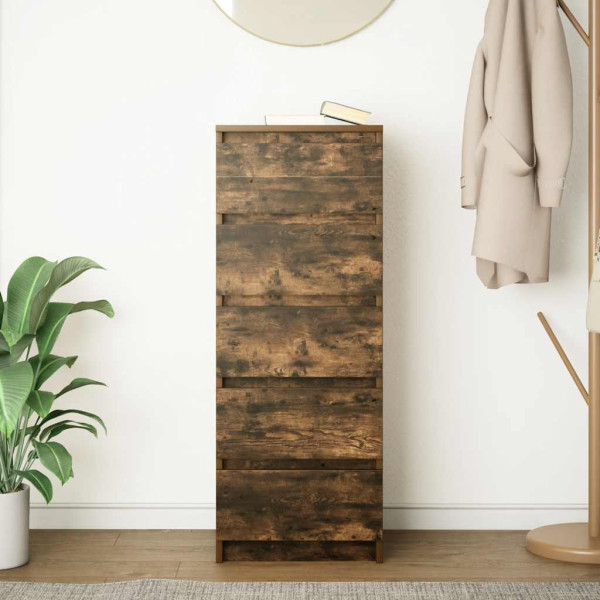 Aparador con cajones roble ahumado 37.5x35x99 cm M 3