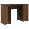 Escritorio roble marrón 120x42x76 cm madera de ingeniería 5
