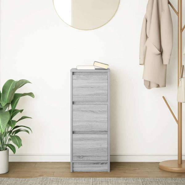 Aparador Sonoma gris 29.5x34x76 cm madera de ingeniería M 3