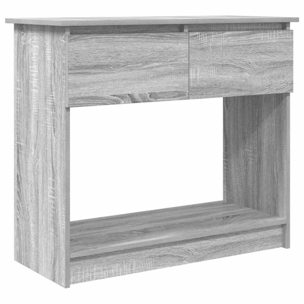 Mesa consola com gavetas 85.5x38.5x74.5 cm sonoma cinzento M 2